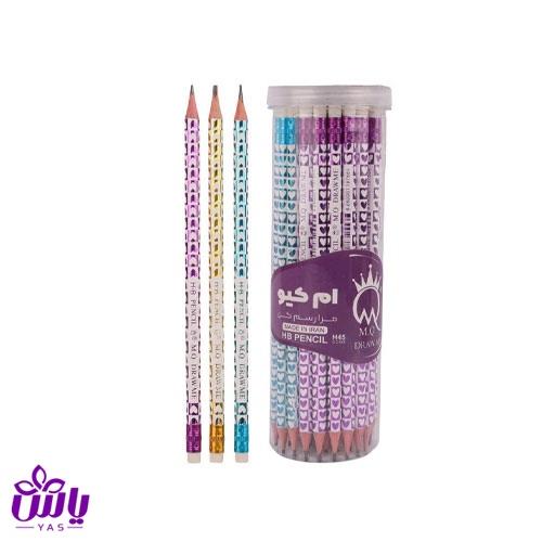 مداد مشکی پاکن دار ام کیو H45 (بسته 48 عددی)