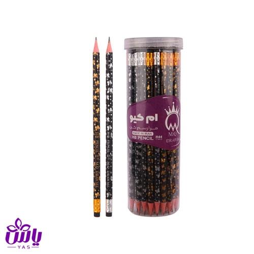 مداد مشکی پاکن دار ام کیو H44 (بسته 48 عددی)