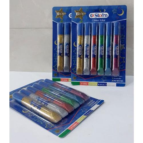 چسب اکلیلی 6 رنگ استورم مدل HL-608