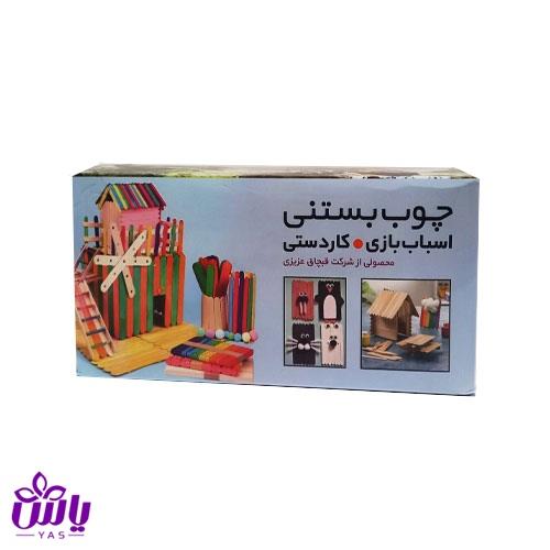 چوب بستنی باریگ رنگی (جعبه 20 عددی)