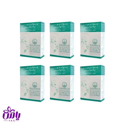 پودر موبر بدن براندوکس حاوی عصاره منتا پیپریتا 50 گرم