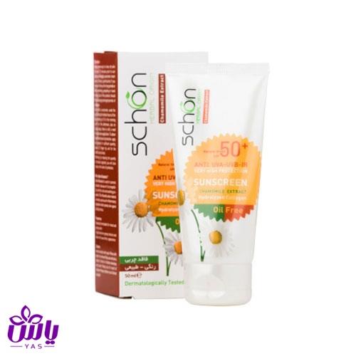 کرم ضد آفتاب SPF50 رنگی طبیعی فافد چربی شون (پوست های چرب) 50 میل (260)
