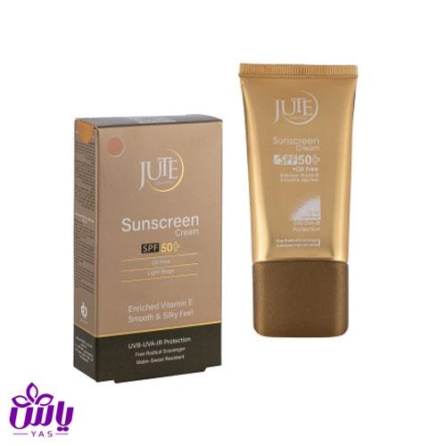 کرم ضد آفتاب SPF50 پوست چرب بژ روشن ژوت 40 میل