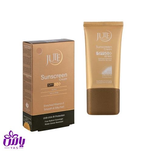 کرم ضد آفتاب SPF50 پوست چرب بژ طبیعی ژوت حجم 40 میل