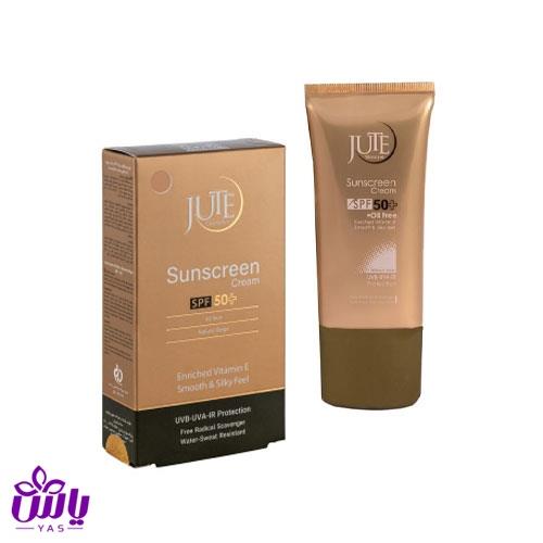 کرم ضد آفتاب SPF50 پوست چرب بیرنگ ژوت حجم 40 میل