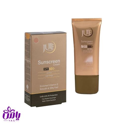 کرم ضد آفتاب با +SPF50 ژوت انواع پوست / بی رنگ حجم 40 میلی لیتر