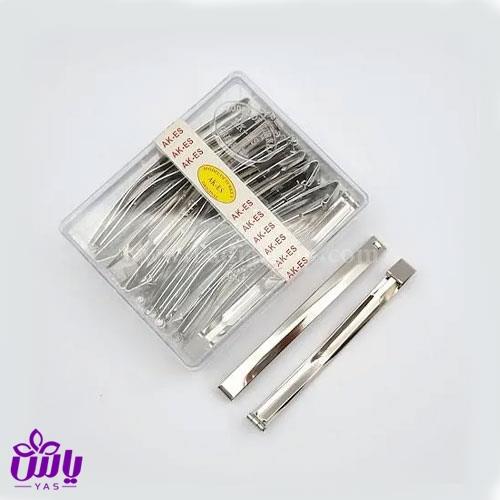 گیره مو استیل خارجی (بسته 24 عددی)10093