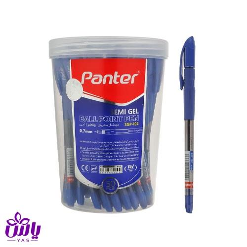 خودکار آبی گریپ دار پنتر مدل SGP-102 نوک 0.7