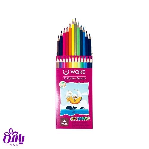مداد رنگی مقوایی 12 رنگ ووک 12-9403